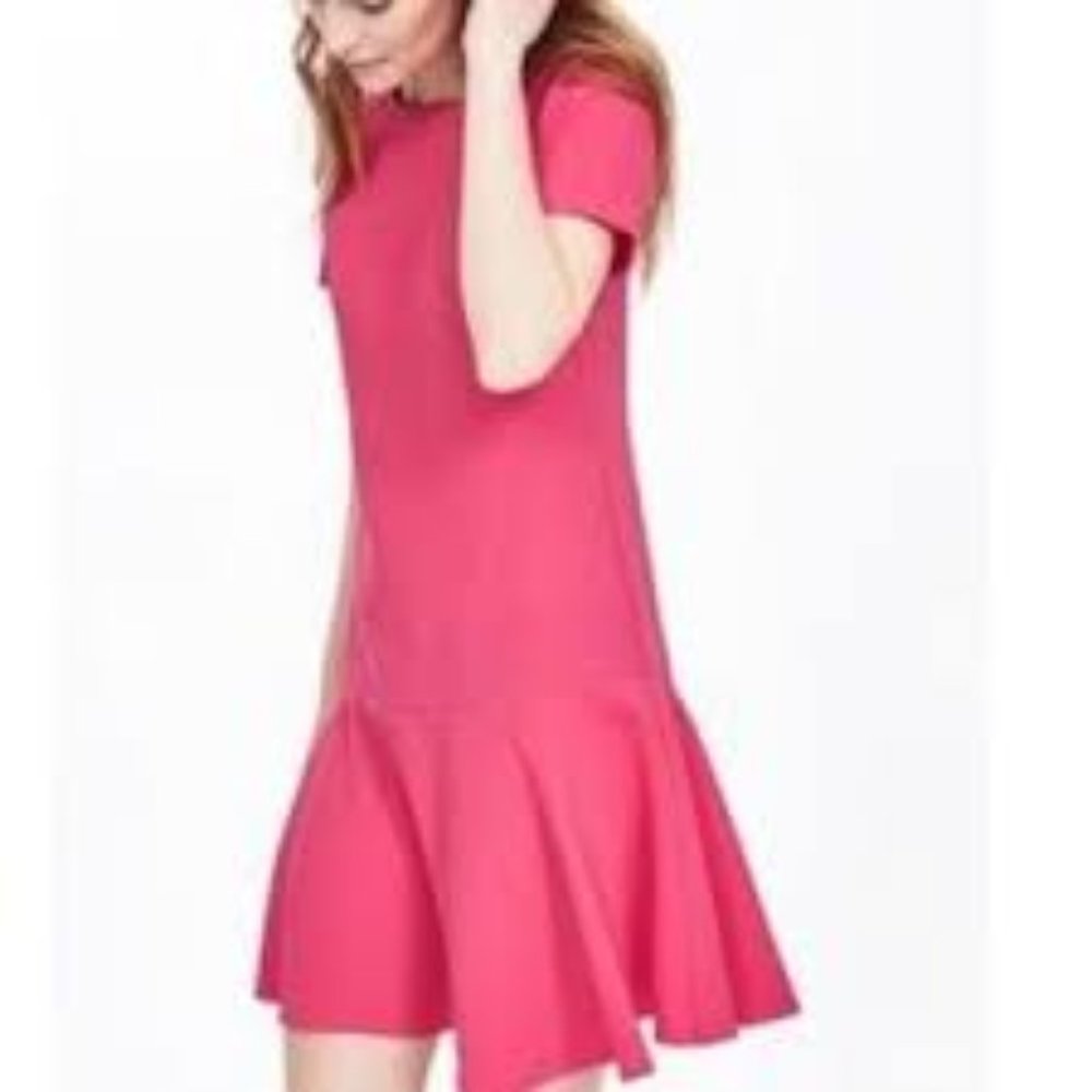 BANANA REPUBLIC PINK DROP WAIST DRESS